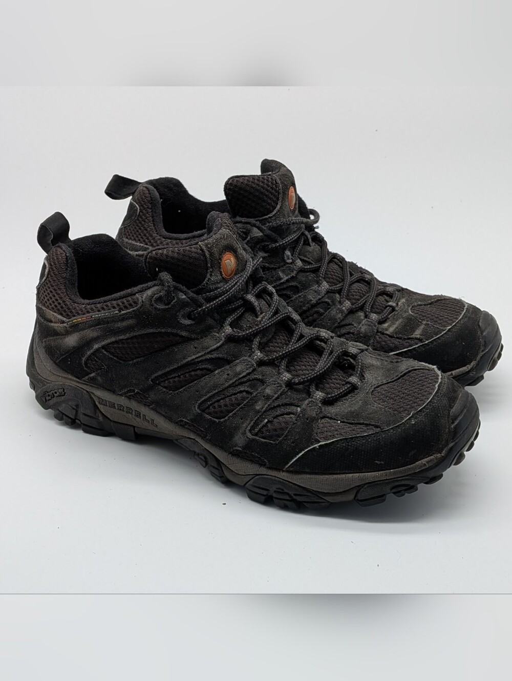 Merrell Moab 3 Mid Waterproof Men's Size 10.5 Black Night Hiking Boots J3981